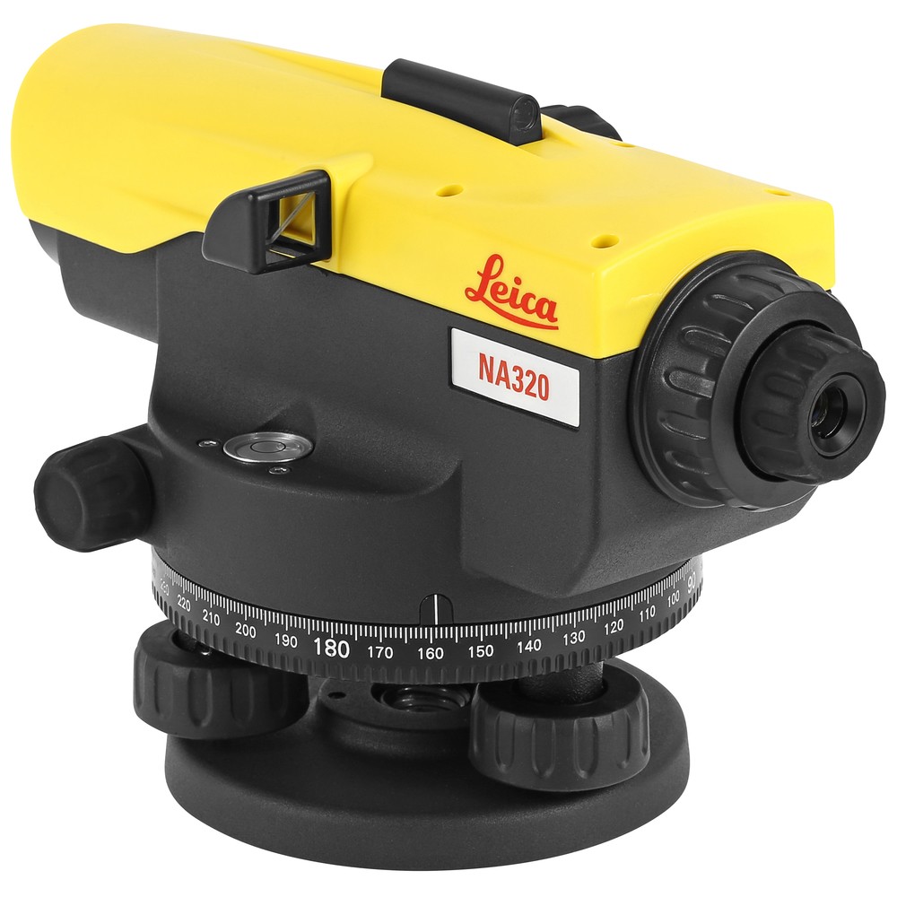 Комплект оптический нивелир Leica NA 320 штатив рейка - 3 в 1 с поверкой